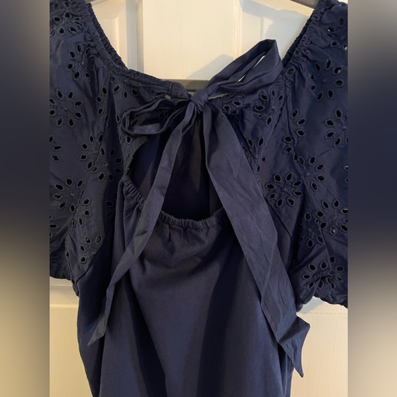 Womens J.Crew Navy Top - Picture 4 of 6